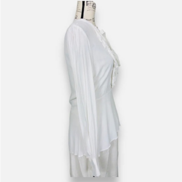 Zara :: White Ruffle Blouse - Picture 5 of 6